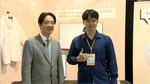 「青年百億海外圓夢計畫」　賴總統連逛五攤稱讓青年追夢