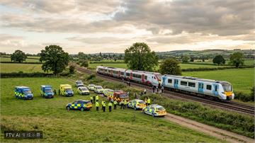 英國兩客運火車同軌相撞　釀1死近90傷、11人極危重
