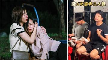 陳仙梅與王瞳《市井豪門》母女相認感動萬人！鏡頭外吳皓昇、黃文星卻在看好戲吃雞排？