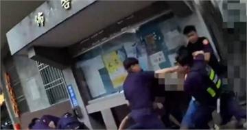 債務火爆開砸！屏東3男警局旁持棒砸車　拒捕叫囂遭強勢上銬