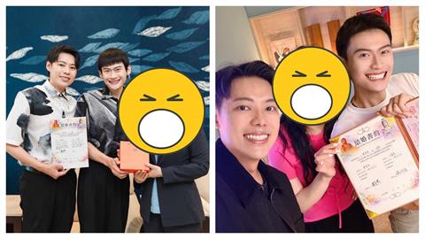 YTR「夫夫之道」甜挑同婚7週年登記結婚！證婚人竟是「政壇、占星界2大咖」