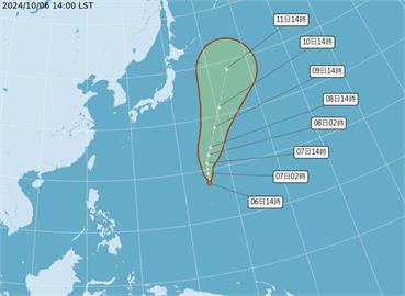 快新聞／又有一熱低壓生成估周三增強為颱風「百里嘉」　氣象署曝對台影響