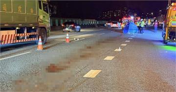 國1新竹段奪命車禍！一人遭「8車輾斃慘死」