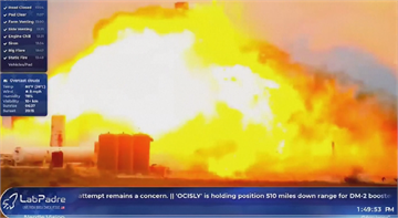 SpaceX新火箭星艦原型 德州測試爆炸變火球