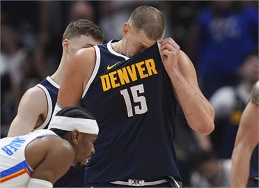 NBA季後賽(影)／金塊主場遭雷霆追平　小丑中鋒賽後檢討輸球主要原因