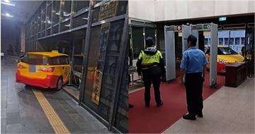 快訊／台北地檢署遭衝撞！不滿司法判決　運匠車貼「司法已死」猛撞大門