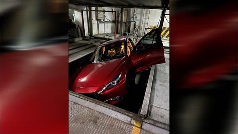 女停車機械車位突啟動　險成肉餅！肇事男竟稱沒錢賠