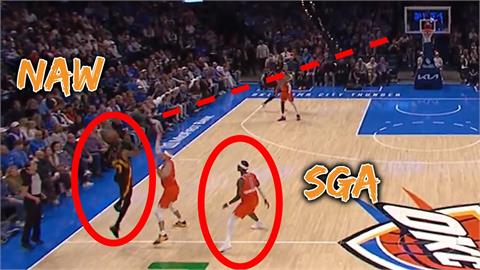 NBA(影)／這家血統很嚇人！SGA表弟「單腳+單隻非慣用手」比賽大秀超狂羅國蝦