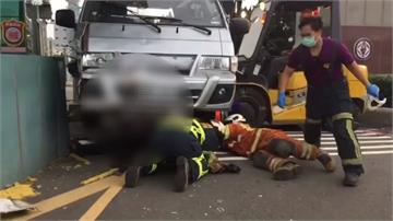 大潭電廠工程車 迴轉暴衝撞人1死1傷