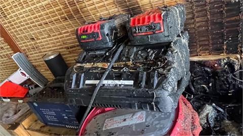 疑電池充電過熱釀禍！　彰化農機行竄火嚇壞鄰居