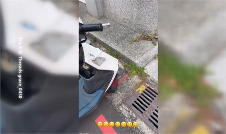 台中這家店外私劃紅線禁停車？　還貼紙條提醒車主惹爭議