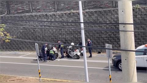 倒臥機車遭盤查！毒嫌心虛欲落跑　還咬傷兩員警