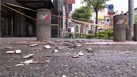 巴威颱風強風襲高雄　市區招牌遭吹落、飯店磁磚險砸人