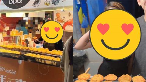 嘉義燈會海鮮堡闆娘「炸出U型芋圓」！火辣身材全被拍…網暈爛：這才是主燈