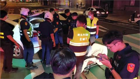 毒鴛鴦凌晨「拒檢」逃竄　連闖8紅燈　無辜騎士遭撞
