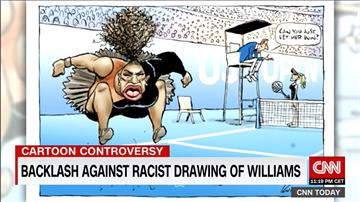 小威廉斯賽中發飆 澳洲插畫家醜化惹批評
