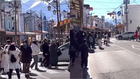 當馬路自己家開的？富士山打卡景點「路口擠滿中國人」日本人全看傻眼