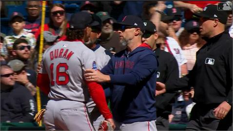 MLB(影)／守護者球迷說話戳到痛處太過份　紅襪Duran怒槓差點起衝突