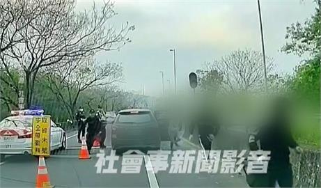 國道警攔查未繫安全帶！　6逃逸移工衝下車瘋狂逃竄