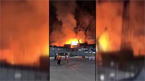 驚悚！疑天然氣洩漏起火　興達電廠新２號機測試爆炸「幸無人傷」
