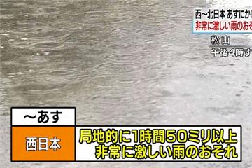 低氣壓影響 日本多處降豪大雨