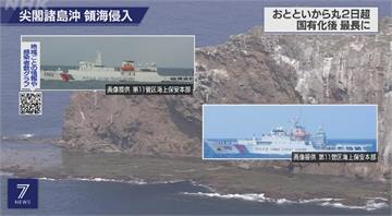 無視日本警告 中國海警船逗留釣魚台海域逾2天
