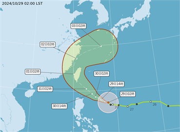 快新聞／康芮轉中颱「結構變紮實了」　專家示警：東半部持續性降雨