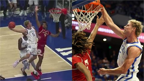 籃球(影)／這球太殘暴！「戰斧式顏扣」預約年度最佳灌籃　對手慘成海報配角