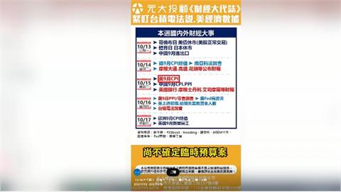 國際大事搶先看 美財報季.台積電法說