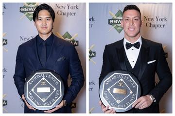 超暖！雙MVP難得同台成焦點　大谷翔平、賈吉致詞齊謝愛妻