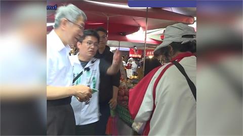 加強維安！柯文哲苗栗輔選林志學　沿途發面紙不談蛋襲事件