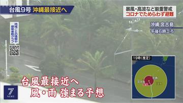屋掀車翻樹倒一片 梅莎肆虐沖繩 3萬多戶停電 縣廳職員提早下班