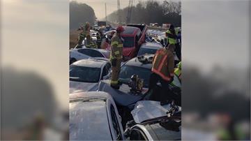 美維州連環大車禍 69車追撞51輕重傷