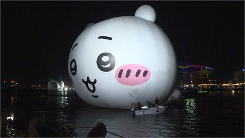 港邊瞬間風力8.6吉伊卡哇「位移」　兔兔暫時放氣「躺平」民眾直呼可愛