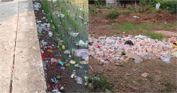 香燈腳亂象！街道、農田驚見大量紙碗、垃圾　志工氣炸：每年宣導也沒用