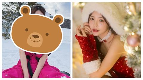 「樂天新有菜」李恩菲聖誕遊北海道　雪地露內衣「超兇」上圍大解放！