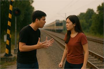 情侶吵架闖入平交道 區間車急煞停駛、4列次延誤30分鐘