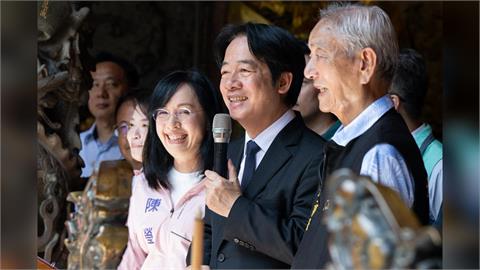 快新聞／陳瑩陪賴清德拜台東天后宮！允諾三件事：清廉、勤政、不在家門口開路