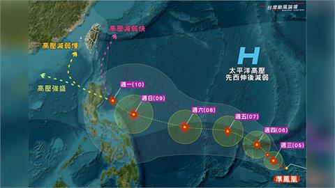 快新聞/小心了!準颱風「鳳凰」將生成恐3路徑 氣象粉專曝若接近影響時間