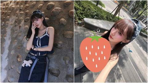 大溪老街正妹「捧杯猛吸」竟是林襄！臉蛋0遮「下班真實狀態」全被拍