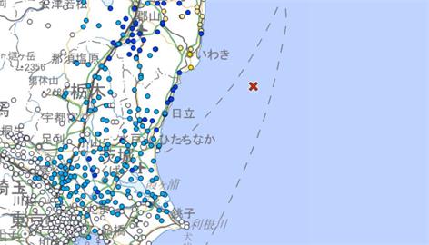 快新聞／日本茨城外海5.8地震　福島磐城市震度5弱「東北新幹線一度停駛」