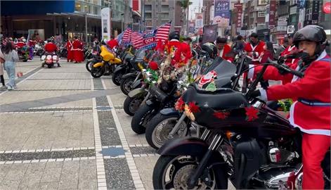 暖心！重機騎士化身聖誕老人　新竹、桃園送暖捐助弱勢團體
