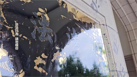 憲法法庭遭潑墨！田姓男子是累犯　曾到北檢升民進黨旗、咬傷周玉蔻員工