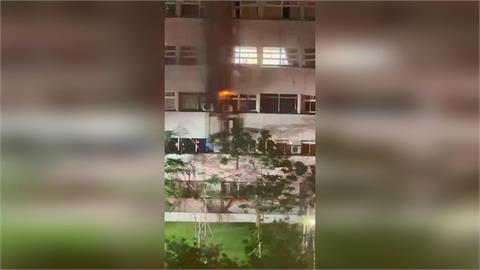 獨家畫面／驚險！北市三總松山分院3樓病房冒火　院方發聲了