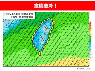 快新聞／冷氣團南下愈晚愈冷！　專家曝2條件「這期間」高山追雪有望