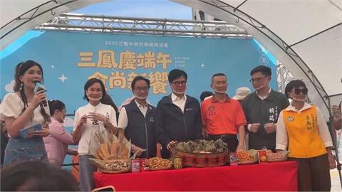 選將包粽PK！　賴瑞隆：料多實在　跟那一「柯」不一樣