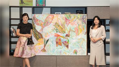 玉女影星張瑞竹攜手「說說畫Art Studio」展現靈性創作光采