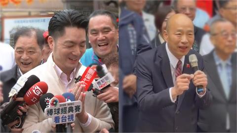 怎麼看鄭麗文握紅繩狂抖？韓國瑜喊多行善事、蔣萬安尬笑