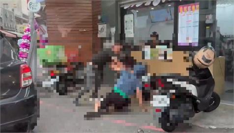 嘉義騎士按喇叭爆口角　當街上演全武行騎士掛彩