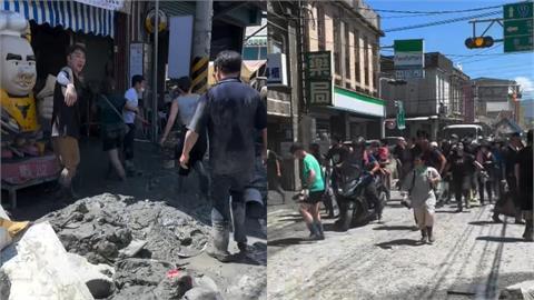 影／「水要來了」光復災區突驚傳溢流！志工狂奔避難「驚險畫面曝」縣府急發聲